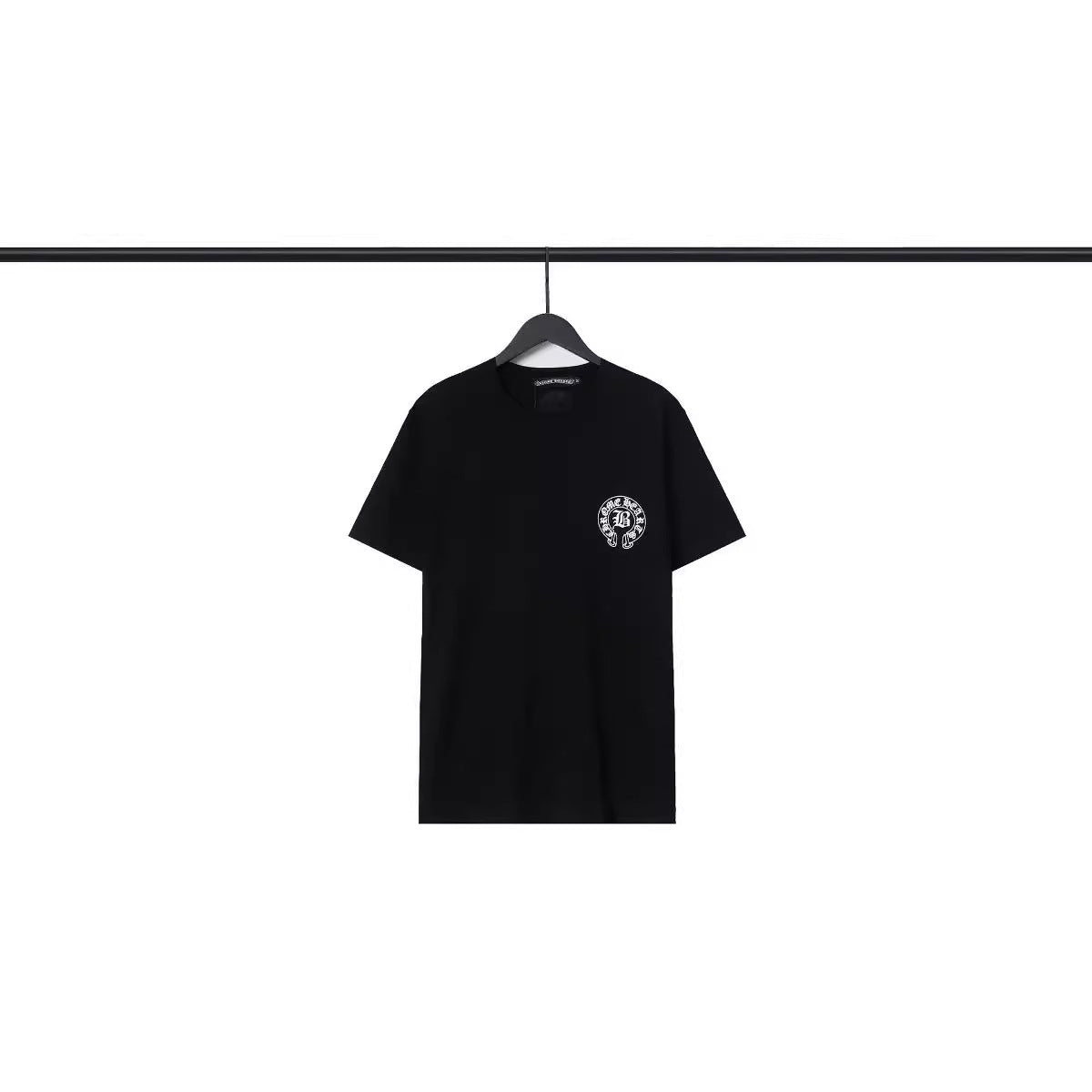 Chrome Heart T Shirts Sanskrit Cross Print Loose Short Sleeve T-Shirt