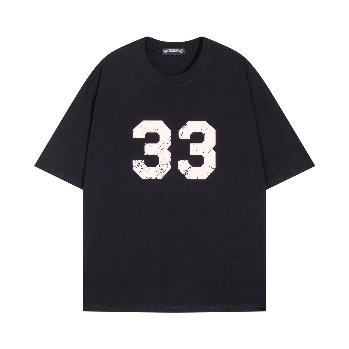 Chrome Heart T Shirts Horseshoe Cross Print Short Sleeve T-Shirt