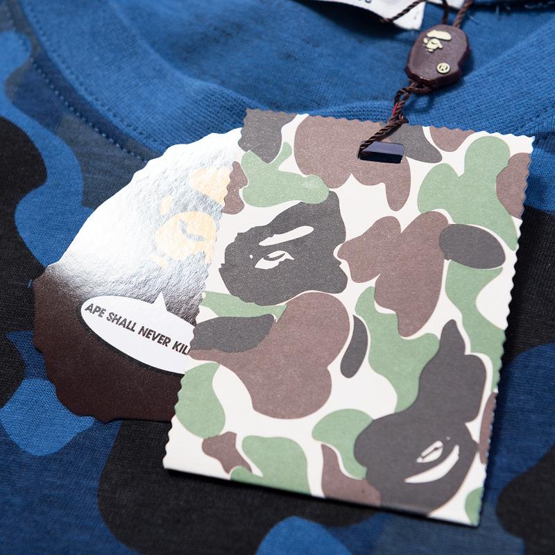 Bathing Ape T-Shirt Summer Camouflage Youth Couple Wear Short Sleeve