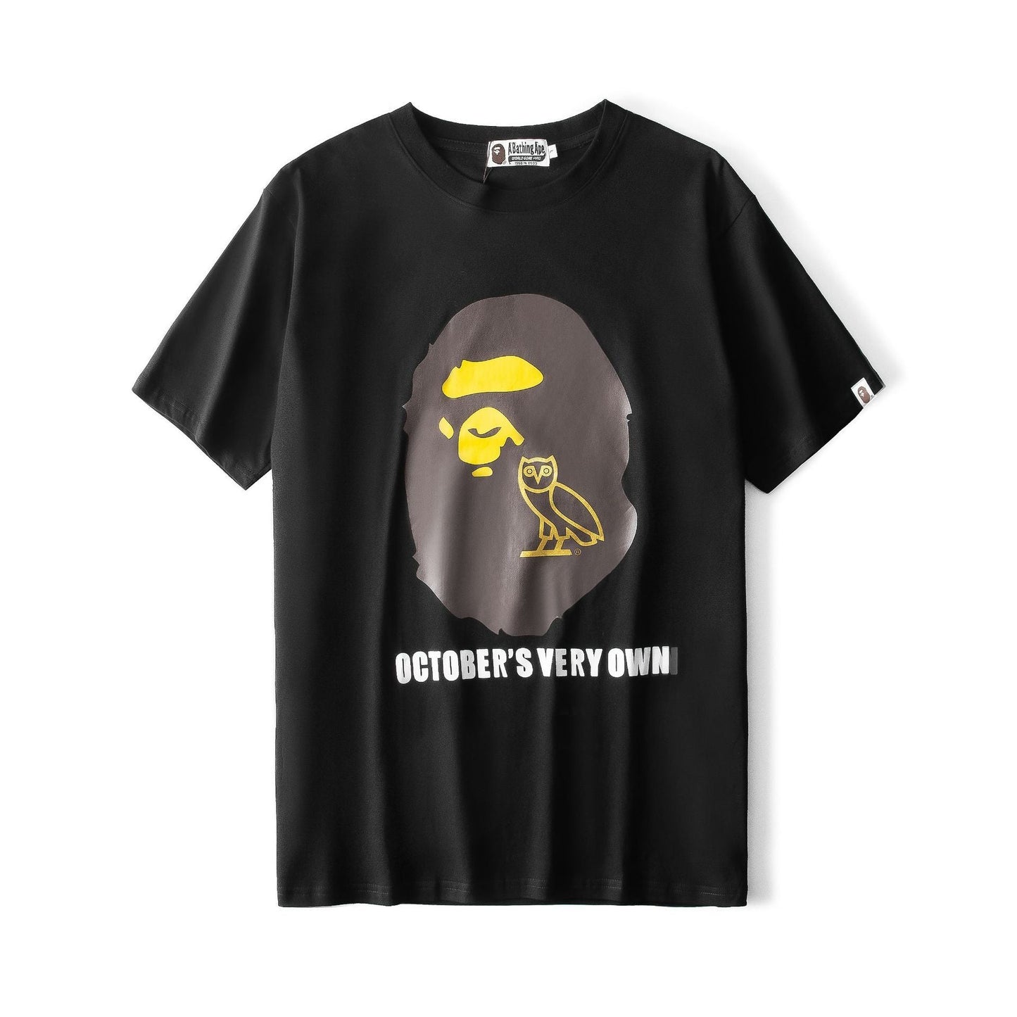Bathing Ape T-Shirt Ape Head Owl Printed T-shirt Short Sleeve Round Neck T-shirt