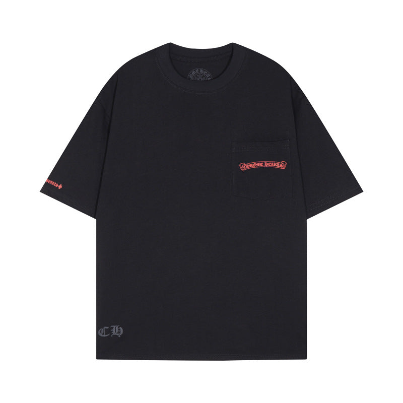Chrome Heart T Shirts Chrome Hearts Sanskrit Horseshoe Pattern Short Sleeve T-Shirt
