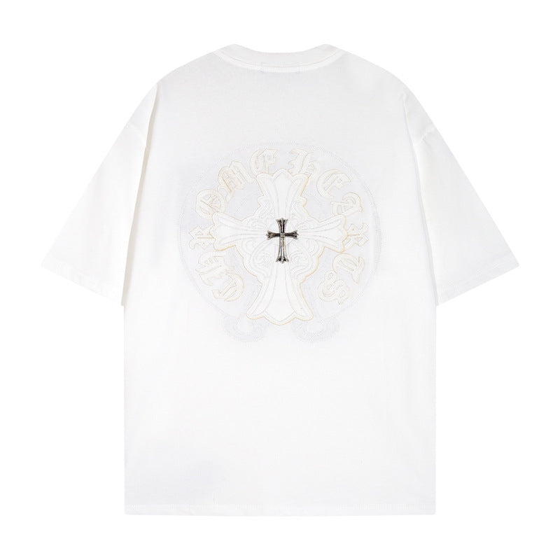 Chrome Heart T Shirts Crowe T-Shirt Summer Short Sleeve Street Hip Hop