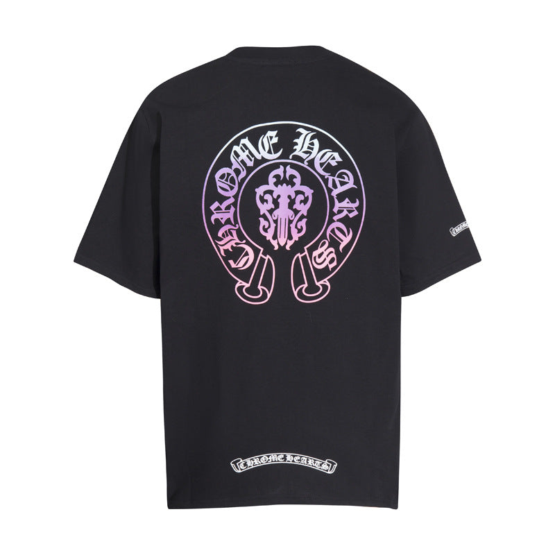 Chrome Heart T Shirts Chrome Heart Croix Summer Short Sleeve Hip Hop Half Sleeve T-Shirt