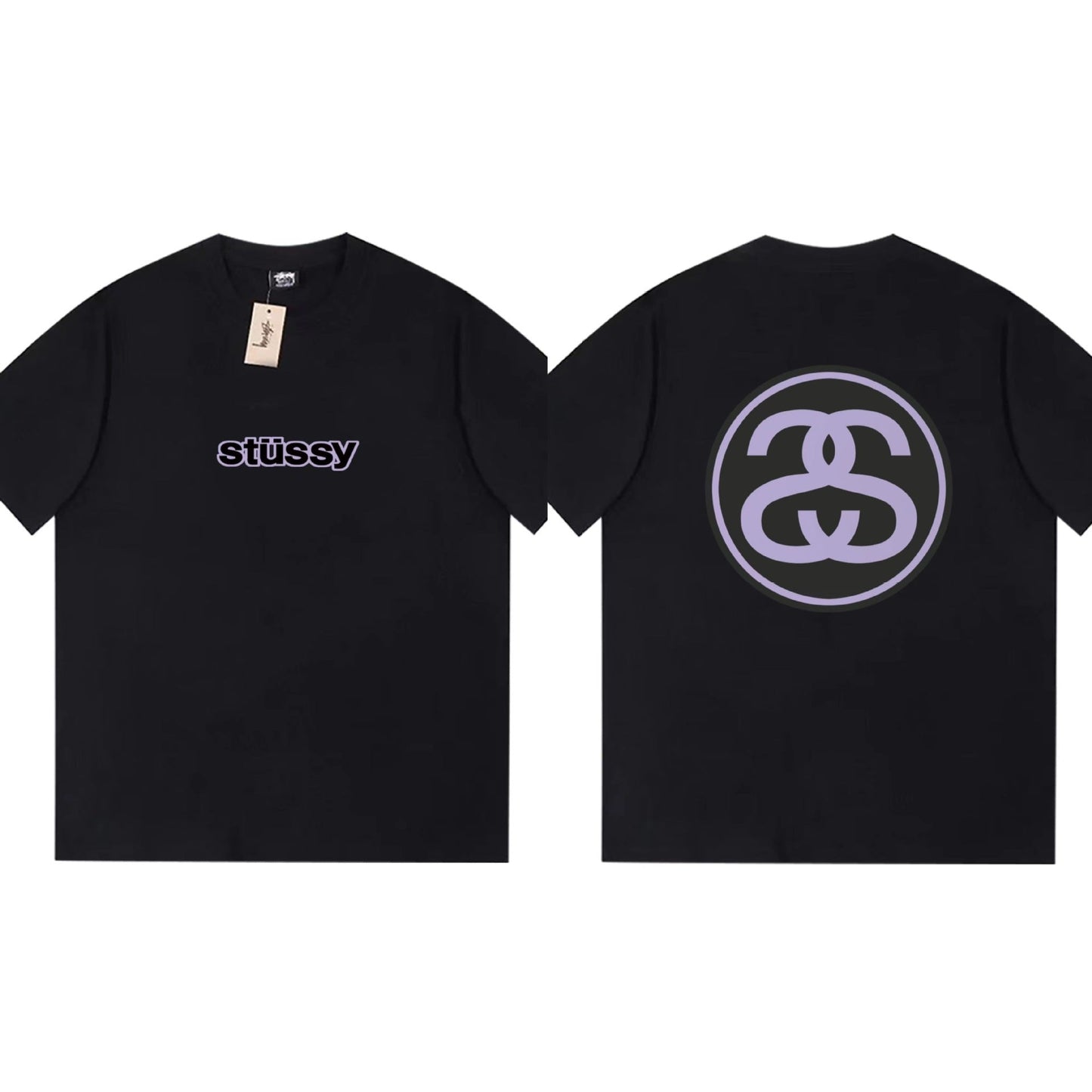 Stussy T-Shirts Loose Casual T-Shirts Same for Men and Women