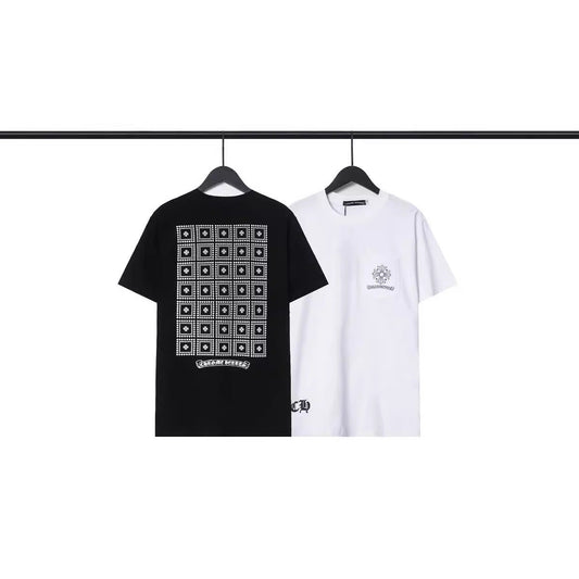 Chrome Heart T Shirts Chromes Matty Printed Short Sleeve Casual T-Shirt