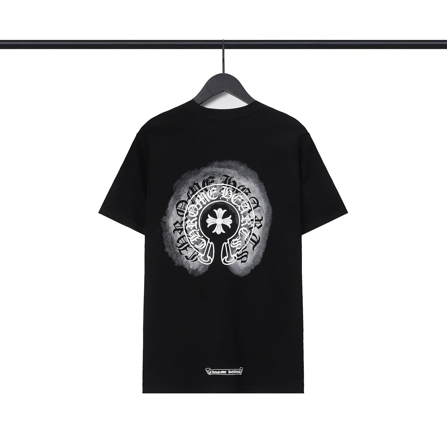 Chrome Heart T Shirts Sanskrit cross logo short-sleeved men's T-shirt