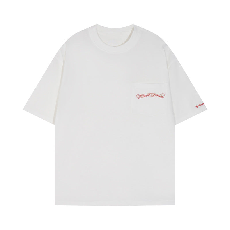 Chrome Heart T Shirts Chrome Hearts Sanskrit Horseshoe Pattern Short Sleeve T-Shirt