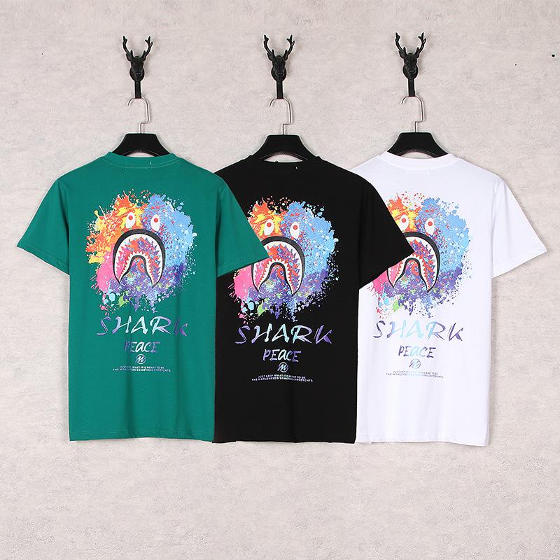 Bathing Ape T-Shirt Camouflage Letter Print Short-Sleeve T-shirt