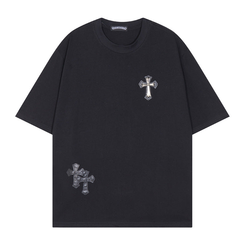 Chrome Heart T Shirts T-Shirt Short Sleeve Cross