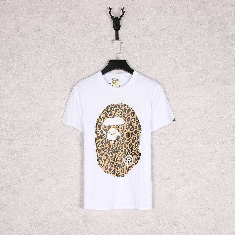 Bathing Ape T-Shirt Summer Leopard Print Short Sleeve T-shirt