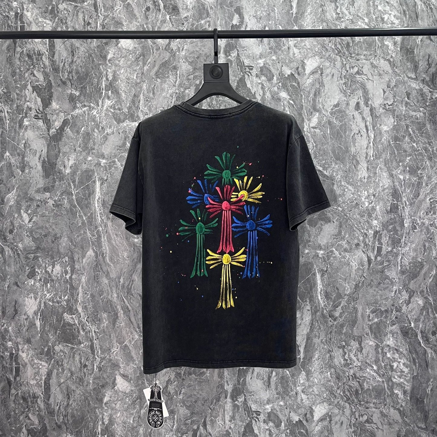 Chrome Heart T Shirts Croix Summer Trend Brand Short Sleeve Street