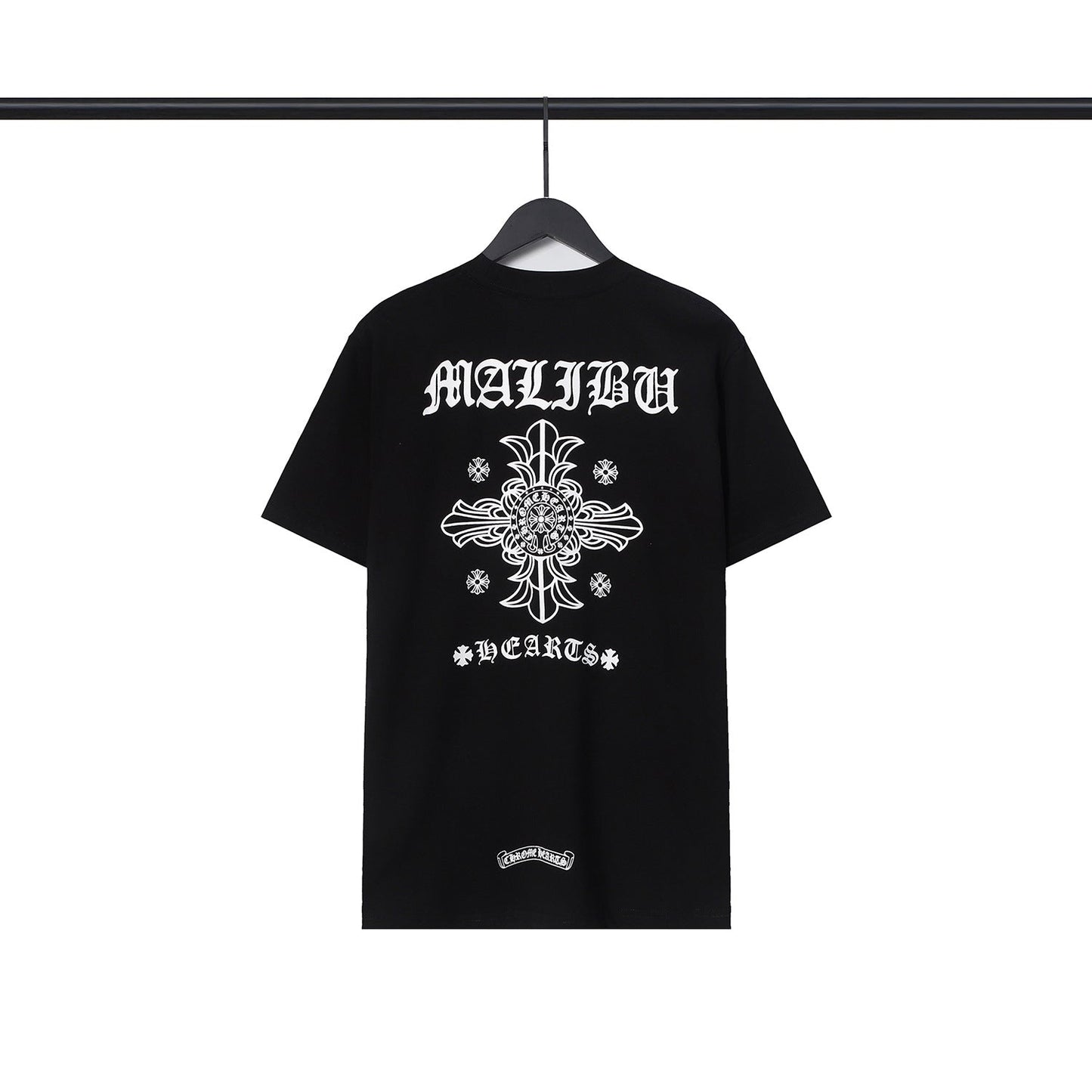 Chrome Heart T Shirts Sanskrit Cross Horseshoe Letter Flower Short Sleeve T-Shirt