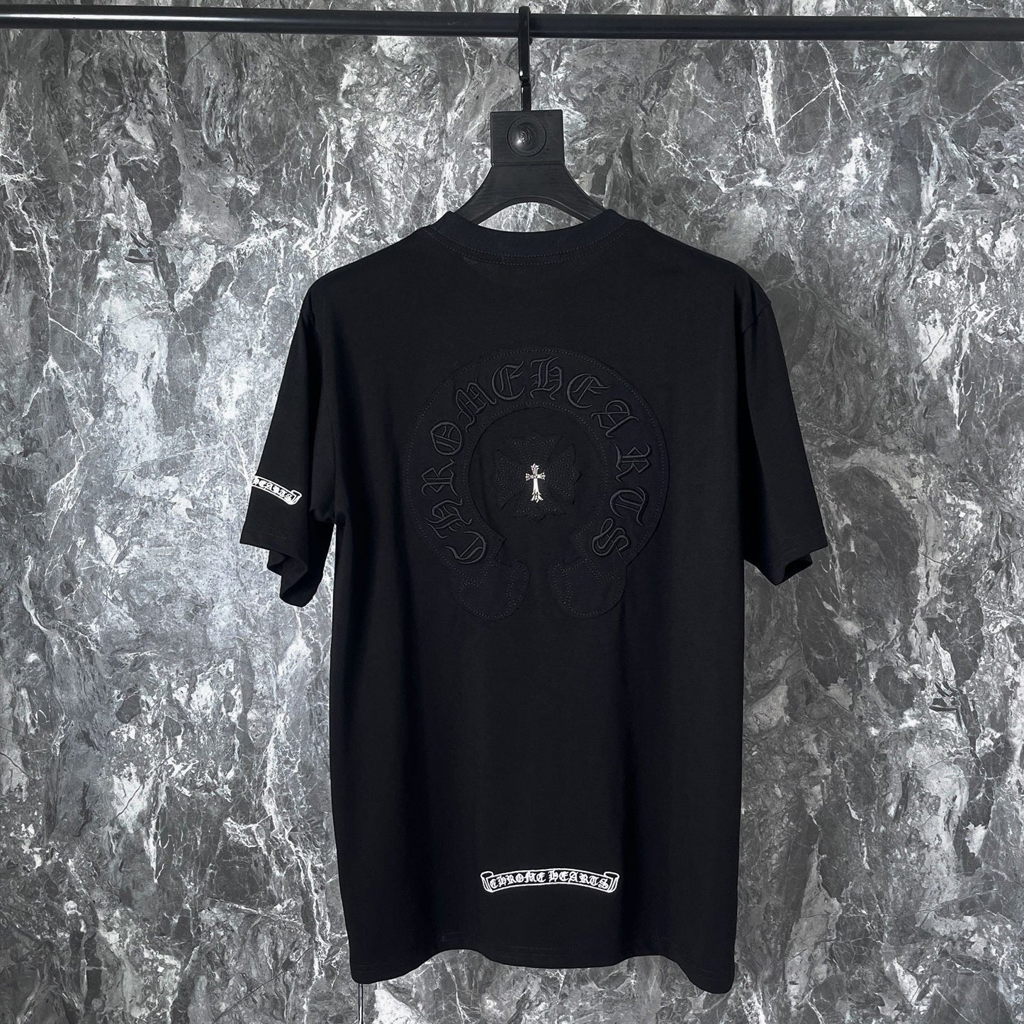 Chrome Heart T Shirts Croix Heavy Industry Embroidery Short Sleeve T-Shirt