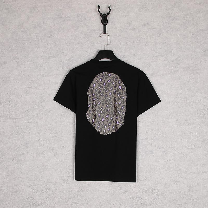 Bathing Ape T-Shirt Summer Camouflage Leopard Print Casual Plus Size Short Sleeve T-shirt
