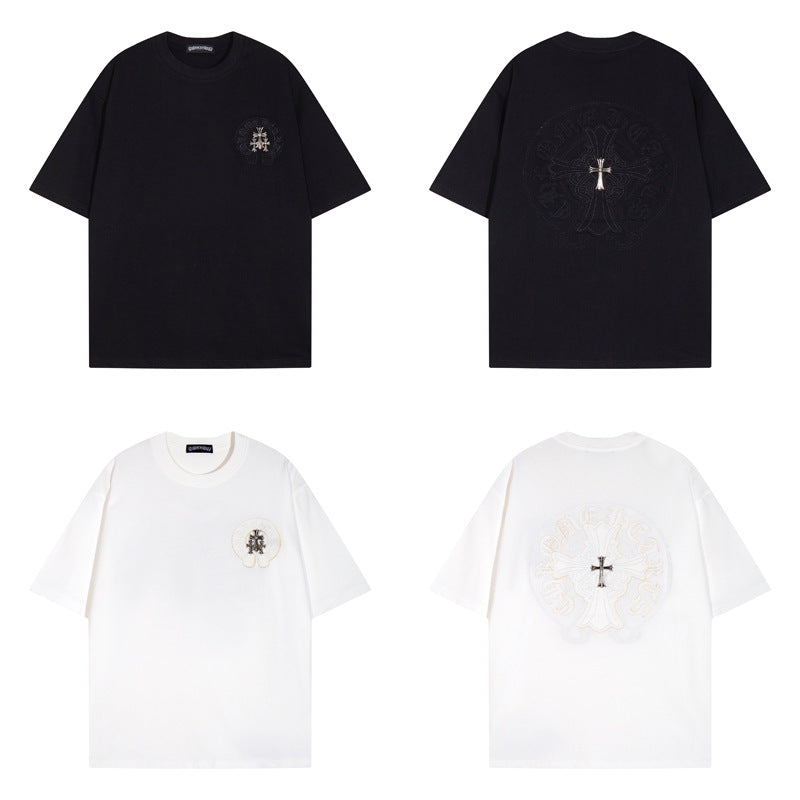Chrome Heart T Shirts Crowe T-Shirt Summer Short Sleeve Street Hip Hop
