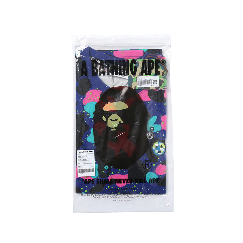 Bathing Ape T-Shirt Camouflage T-shirt Short Sleeve