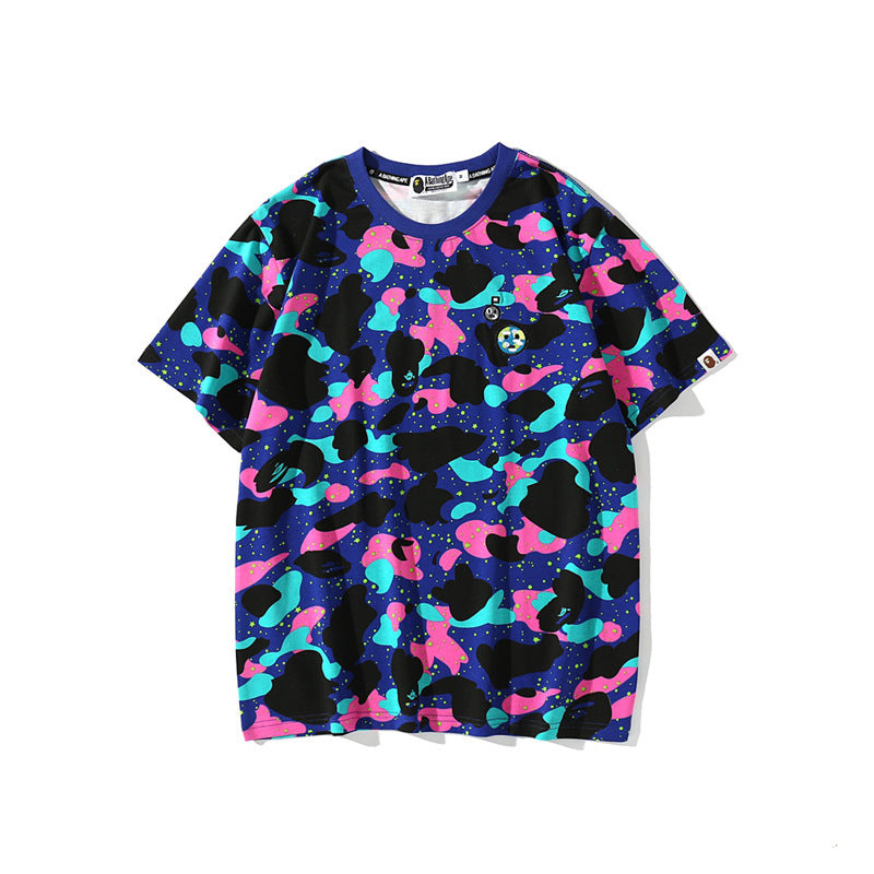Bathing Ape T-Shirt Camouflage T-shirt Short Sleeve
