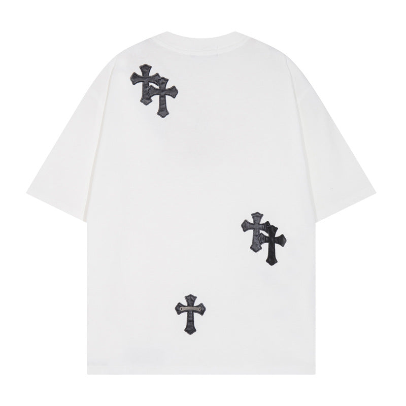 Chrome Heart T Shirts T-Shirt Short Sleeve Cross