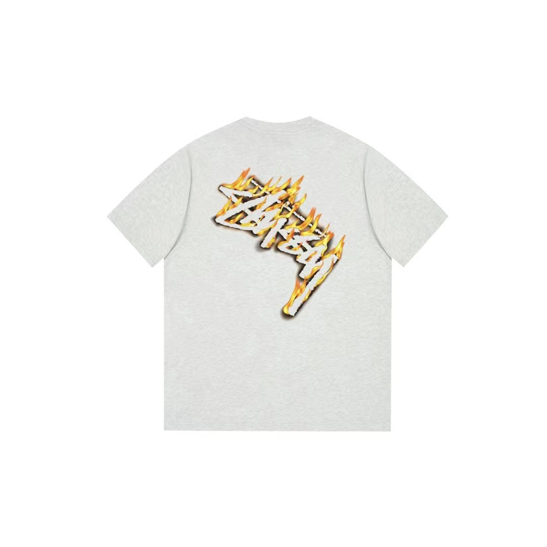 Stussy T-Shirts Loose Casual T-Shirts Same for Men and Women