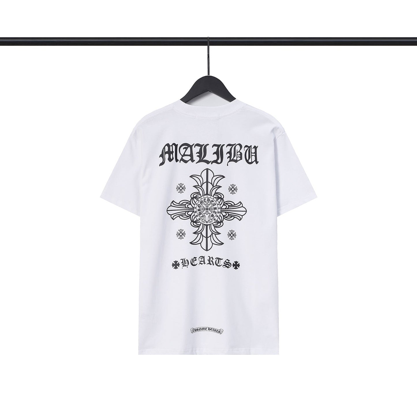 Chrome Heart T Shirts Sanskrit Cross Horseshoe Letter Flower Short Sleeve T-Shirt