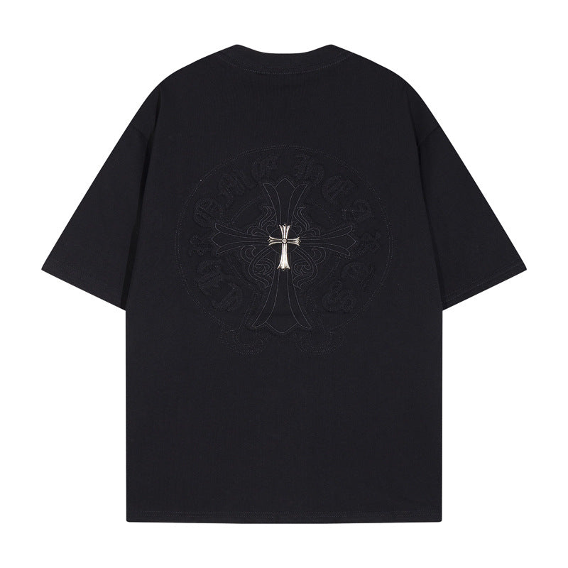 Chrome Heart T Shirts Crowe T-Shirt Summer Short Sleeve Street Hip Hop
