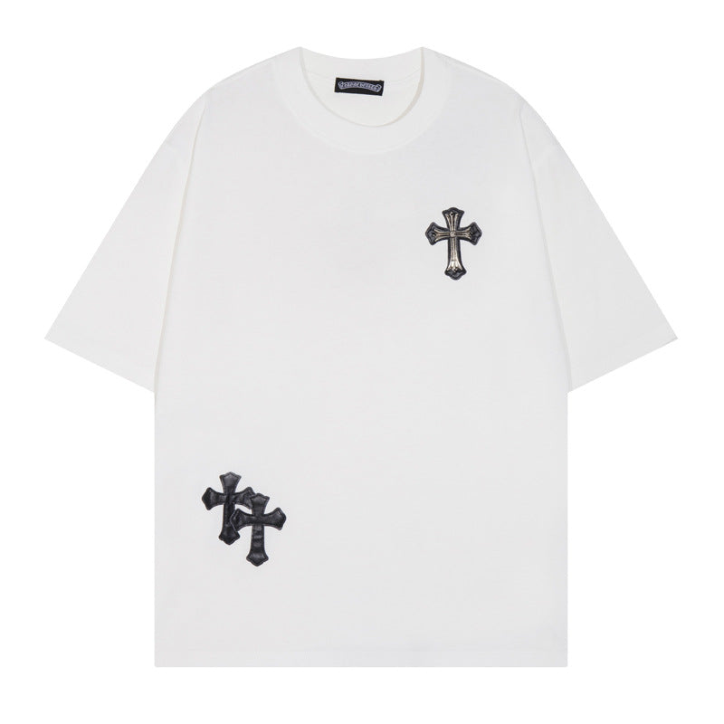 Chrome Heart T Shirts T-Shirt Short Sleeve Cross