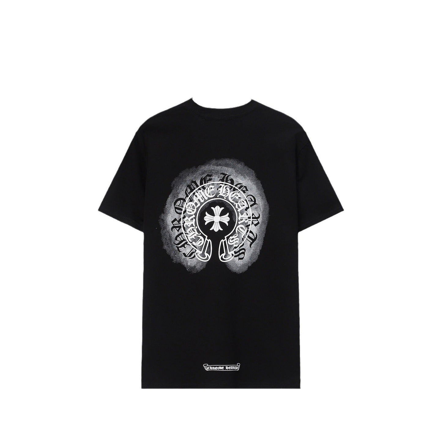 Chrome Heart T Shirts Sanskrit cross logo short-sleeved men's T-shirt