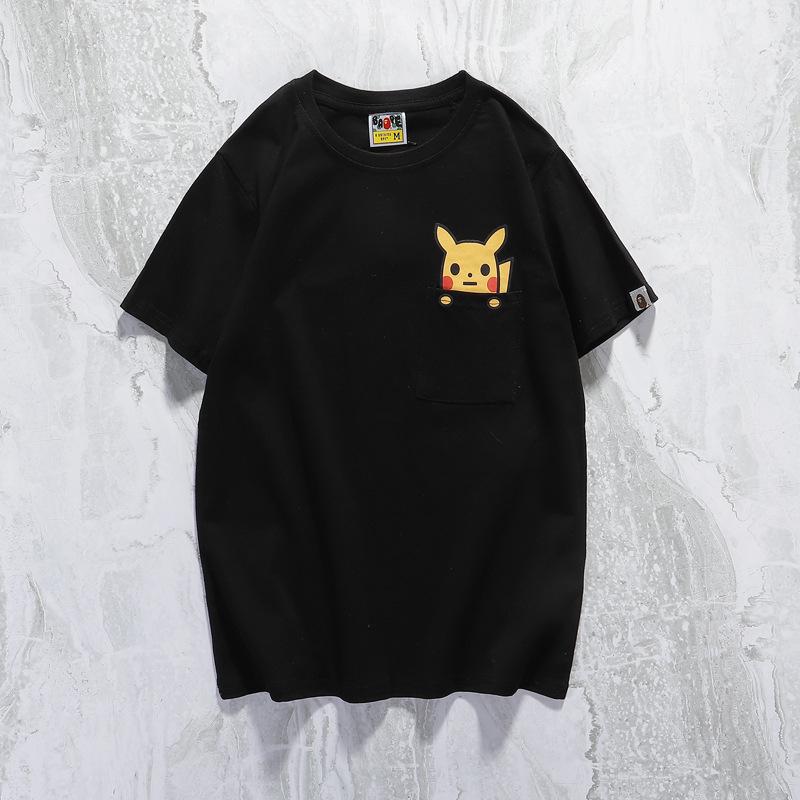 Bathing Ape T-Shirt Summer Casual Cartoon Anime Pullover Short Sleeve Round Neck T-shirt