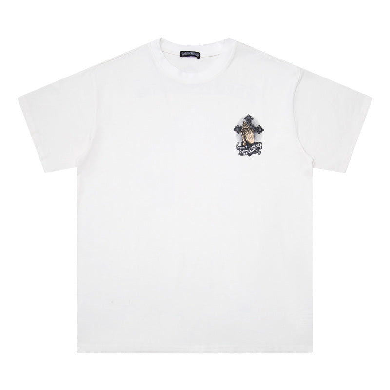 Chrome Heart T Shirts T-Shirt Loose Cross Print