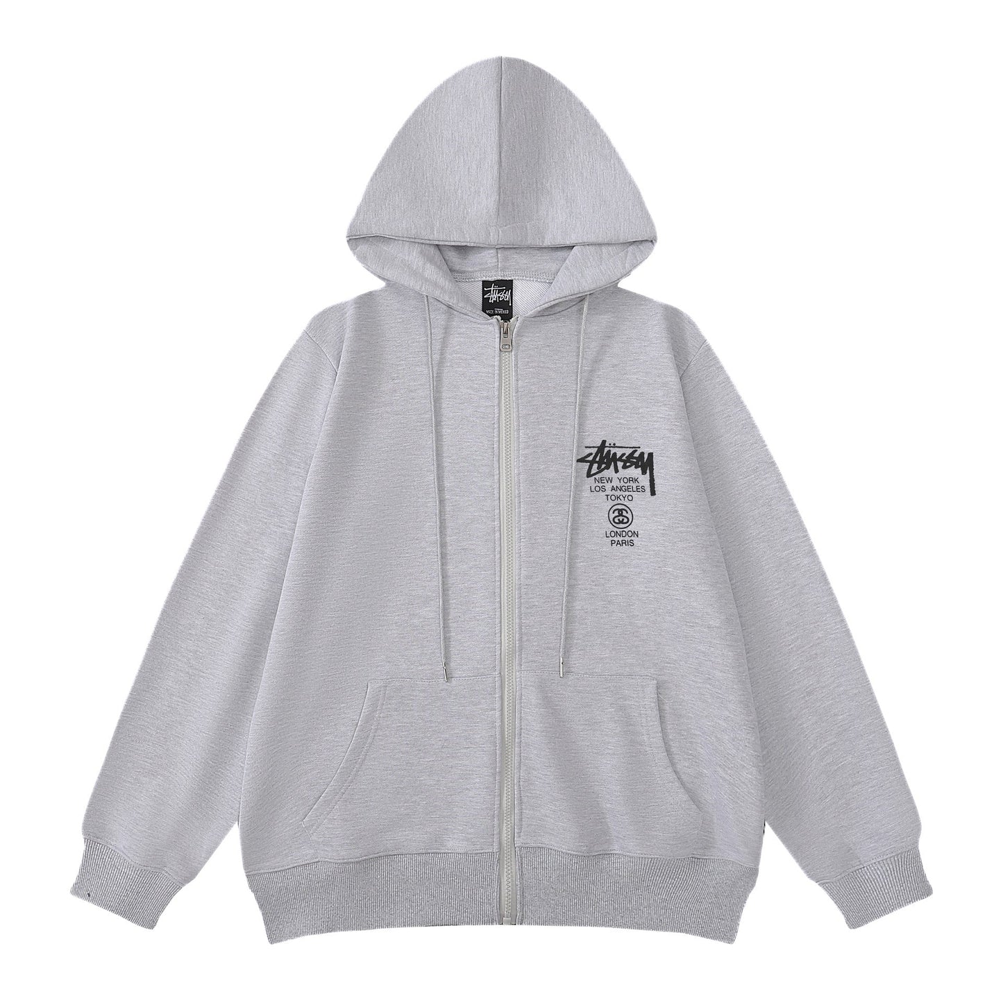 Stussy Hoodie Zip-Up Cardigan Classic Hooded Sweater