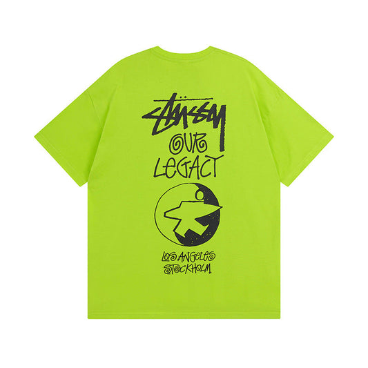 Stussy T-Shirts Casual Loose Couple T-Shirts