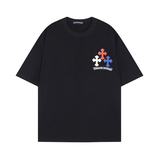 Chrome Heart T Shirts Big Horseshoe Short Sleeve T-Shirt