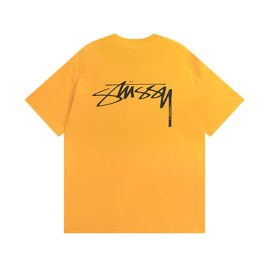 Stussy T-Shirts Casual Loose Couple T-Shirts