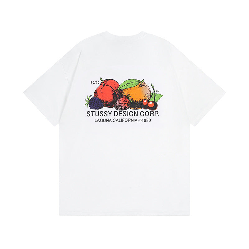 Stussy T-Shirts Casual Loose Couple T-Shirts