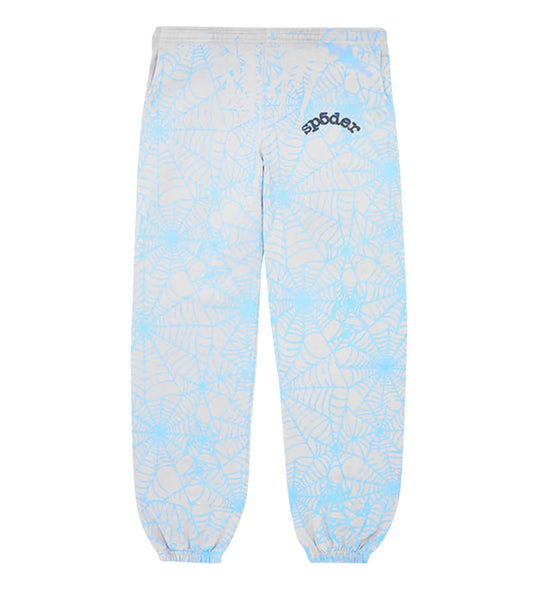 Sp5der AOP Web Heather Grey Sweatpants