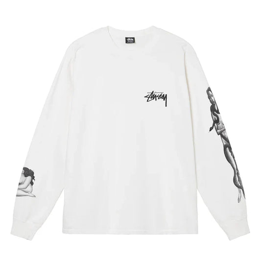 VENUS PIGMENT DYED LS TEE WHITE