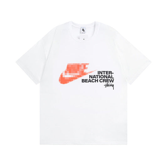 Stussy The Wide World Tribe T-Shirt Casual Loose Couple T-Shirts