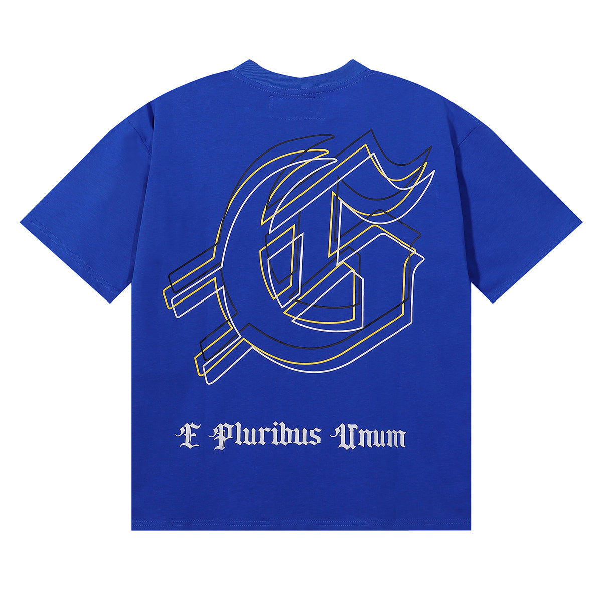 Godspeed T-shirts Spacesuit Pyramid Printing Cotton Casual Crew Neck Short Sleeve Men and Women