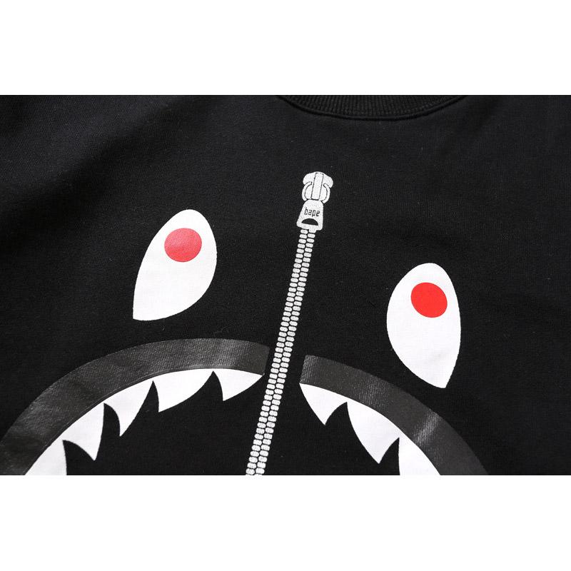 Bathing Ape Sweatshirts Zipper round-Neck Pullover Autumn and Winter Male and Female Couples Wear Base