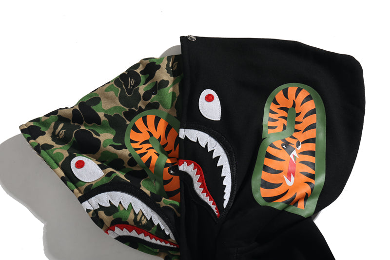 Bathing Ape Hoodie Camouflage Cardigan Men's and Women's Sweater Hoodie Coat