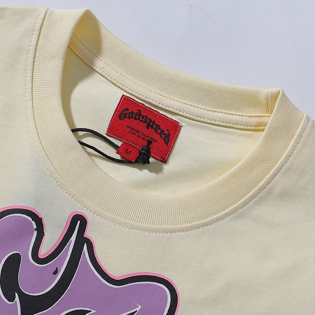 Godspeed T-shirts Graffiti Wall Skull Artist Printing Cotton Casual Short Sleeves Men and Women