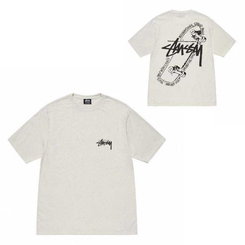 Stussy T-Shirts Casual Versatile Loose T-Shirts Couple