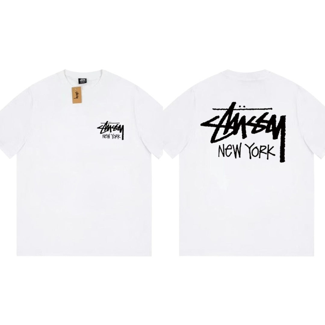 Stussy T-Shirts Loose Casual T-Shirts Same for Men and Women