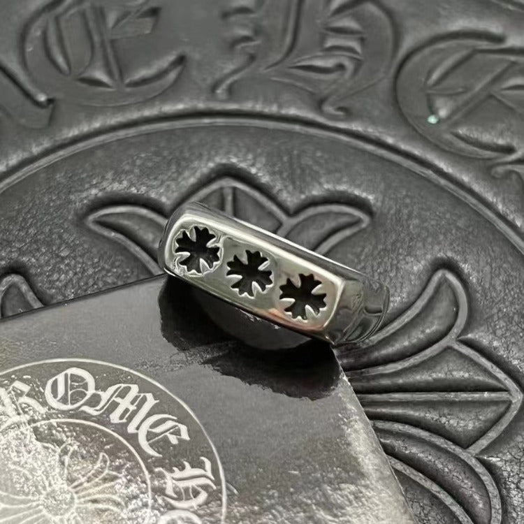 Chrome Heart Ring Cross Glossy